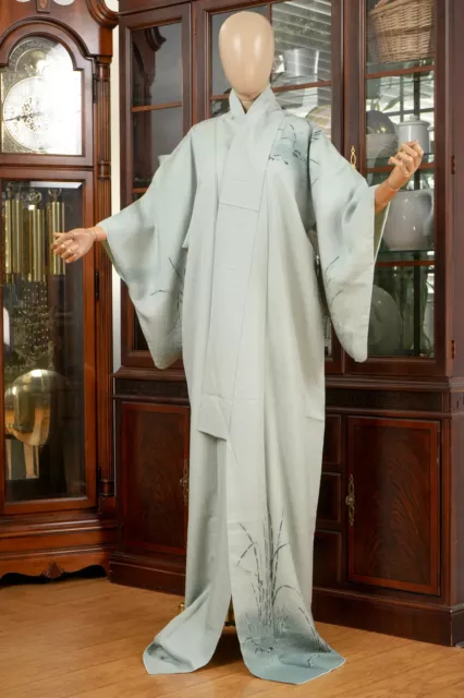 Dear Vanilla Japanese Silk Kimono Women's Robe Gown Authentic Japan Made Vintage
