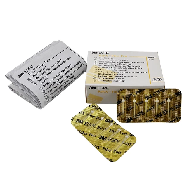 3M ESPE Dental RelyX Fiber Post Size 0 (1.1mm) White 10 piece pack Original
