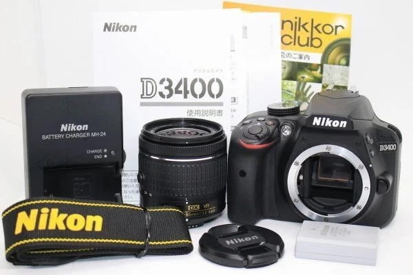 CUERPO NIKON D3400 AF-P 18-55mm VR DSLR Kit de lentes