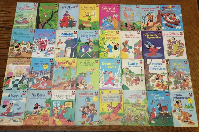 Vintage Lot of 32 Walt Disney Wonderful World of Reading - Hardcover Children's
