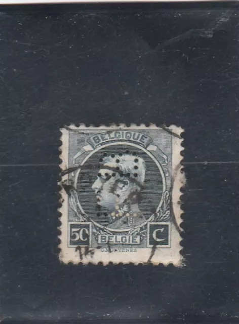 L6923 BELGIQUE TIMBRE Y&T N° 211 de 1921-27 " Albert 1er  " Oblitéré PERFORE F.B