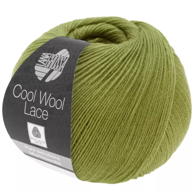 Wolle Kreativ! Lana Grossa - Cool Wool Lace - Fb. 38 oliv 50 g