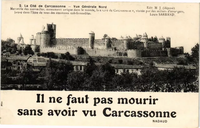 CPA La Cité de CARCASSONNE-Vue générale Nord (261227)