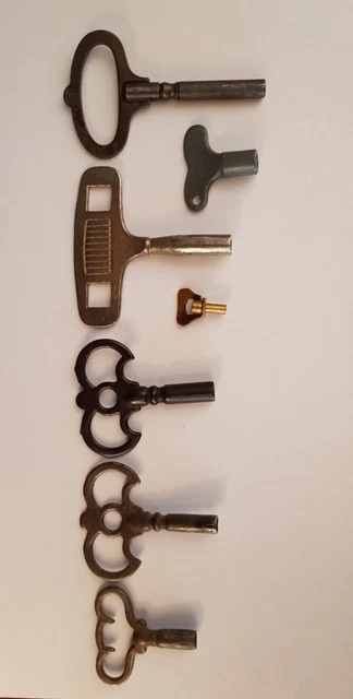 A Job Lot Of Antique Clock Keys A Job Lot Of Antique Clock Keys