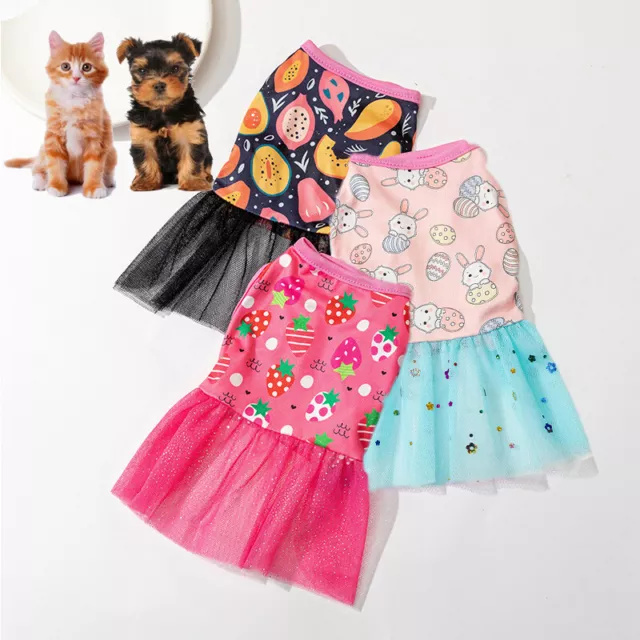 Robe En Dentelle Pour Chien Et Chat Jupe Pour Chiot Vêtements Pour Animaux R