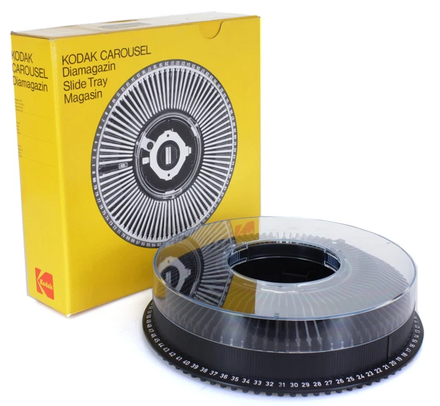 Kodak Carousel Magasins Rond pour 80 Diapos Diapositives (Réf#X-503)