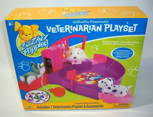 Zhu Zhu Puppies Veterinarian Playset & Accessories, New! Sealed!
