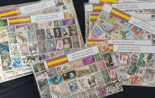 España. 50 a 2500 Sellos Diferentes - Different Stamps (Spain-Spanien-Espagne)