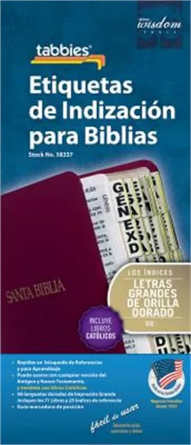 Large Print Spanish Bible Indexing Tabs: Bible Indexing Tabs [With Booklet] (Mix