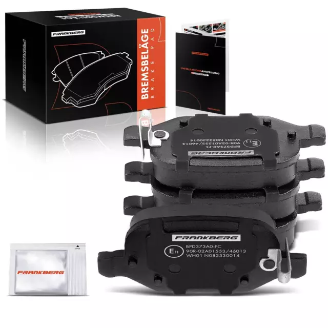 A-Premium Rear Brake Pads Set for Fiat 500L 352 351 2012-2021 77366993 77367515