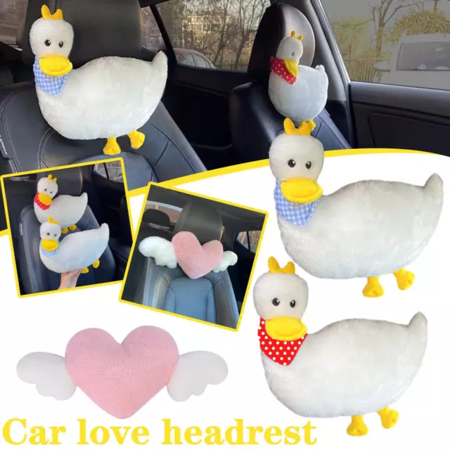 Car Headrest Neck Pillow Seat Back Pillow Car Seat Support Cushion D8A6