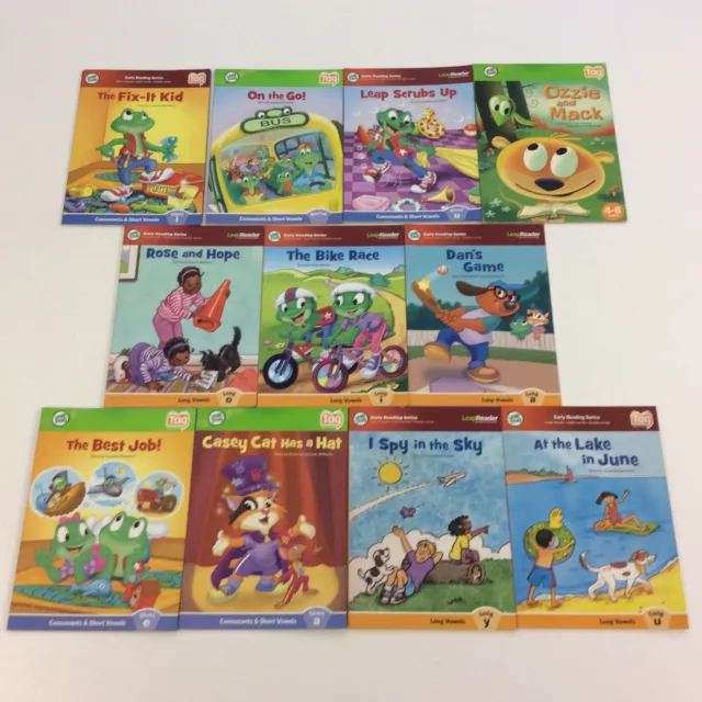 Kindergarten 1st Grade Leap Frog Tag 11 Reader Picture Book Lot