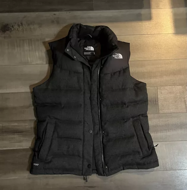 Women’s The North Face Nuptse 700 Fill Puffer Vest Size M Black Down Fill