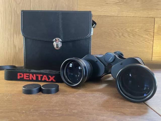 Mint Avec / Étui & Bracelet PENTAX Modèle 603 7x50 7.1 Degrés Jumelles De Japon
