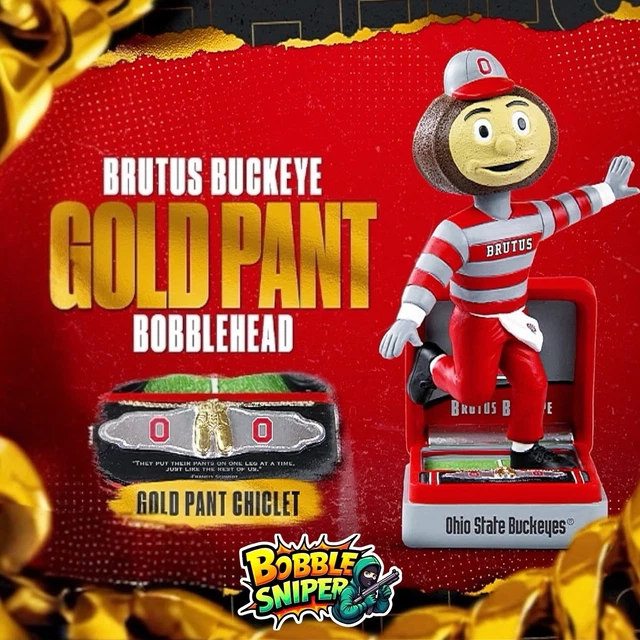 Osu Bobbleheads Brutus Buckeye Ohio State Buckeyes 2024