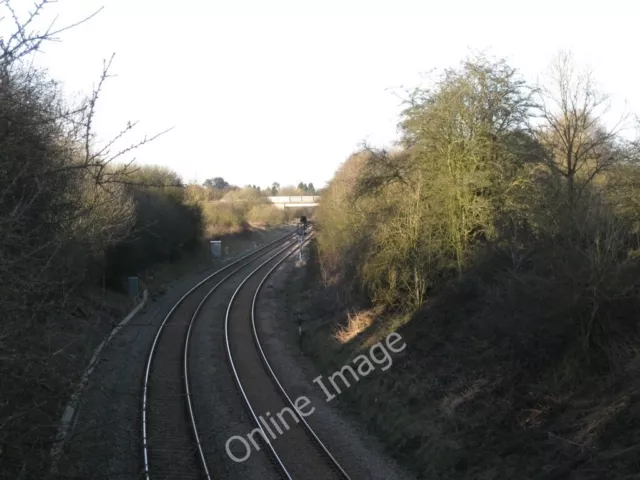 Photo 6x4 Railway northwest of Wood End B94 Gilbert's Green Wood End Lane c2011