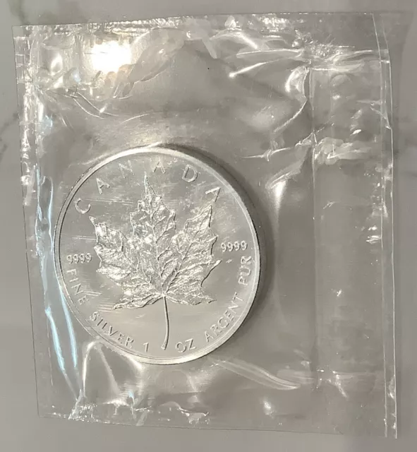 2006 Maple Leaf 1 OZ 9999 Fine SILVER Ag Royal Canadian Mint Sealed $5 Coin BU