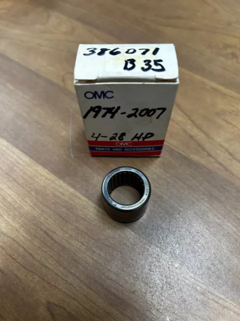 NIB NOS OEM OMC Johnson Evinrude Needle Bearing 386071 4-28HP 1974-2007