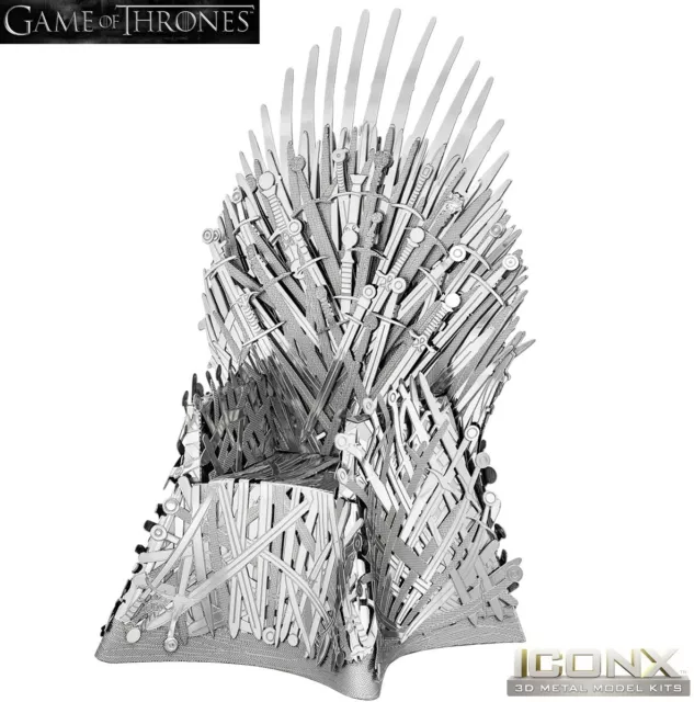 Metal Earth ICONX Game of Thrones IRON THRONE 3D Steel DIY Model Building Kit