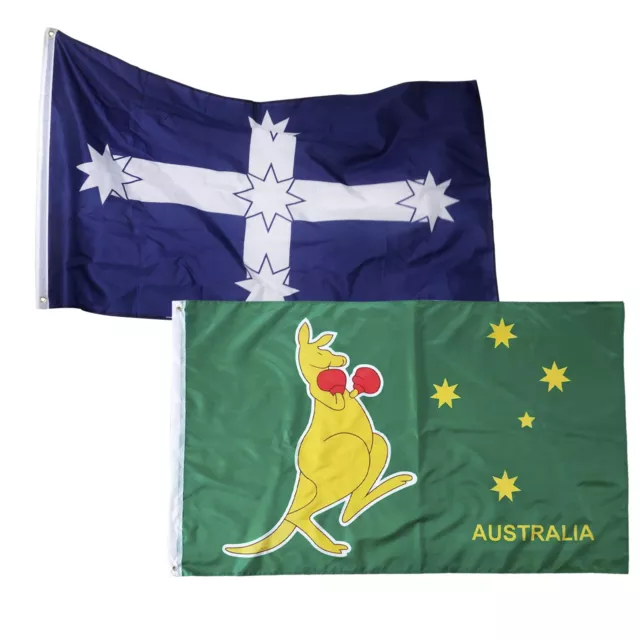 Boxing Eureka Kangaroo Aussie AU OZ Flag Stockade Southern Cross Australian 2x