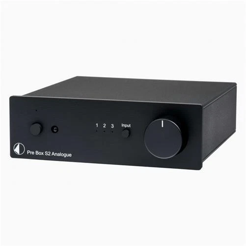 Preamplificatore Pro-Ject Pre Box S2 Analogue – Dual Mono, Volume Motorizzato, Nero
