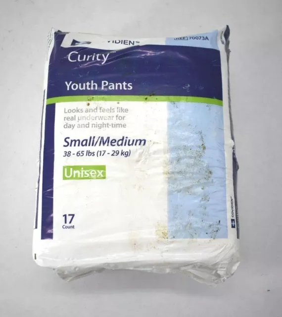 Curity Youth Pants Underwear, Small / Medium, Heavy Absorbency Pull On,  70073A - Case of 68 