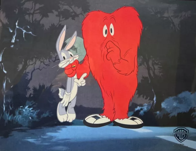 BUGS BUNNY & GOSSAMER Sericel Warner Bros Animation Art Cel 11" x 14" 3