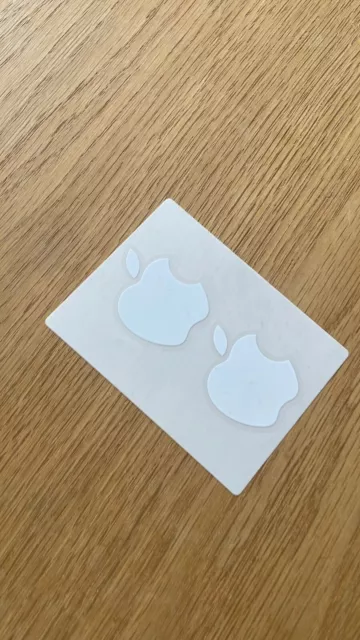 2x Apple Logo Sticker/Aufkleber