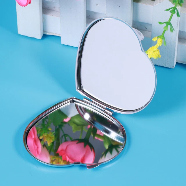 Miroir de poche portable pliable rond petit miroir de poche pour