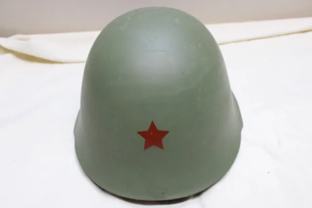 Yugoslavian War Serbian M59 Steel Helmet Communist Red Star Military Army JNA W4