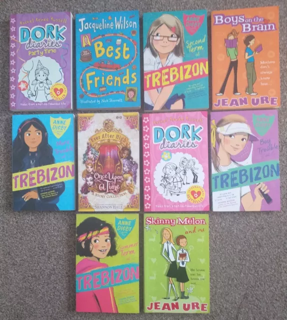 Childrens Book Bundle Mixed Lot x 10 Books (Paperback) Age 8-12 Years