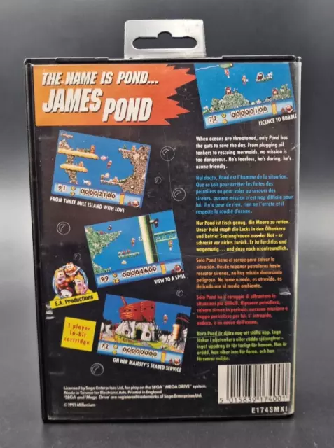 James Pond Underwater Agent - SEGA Megadrive Mega Drive - Complet PAL Near Mint 2