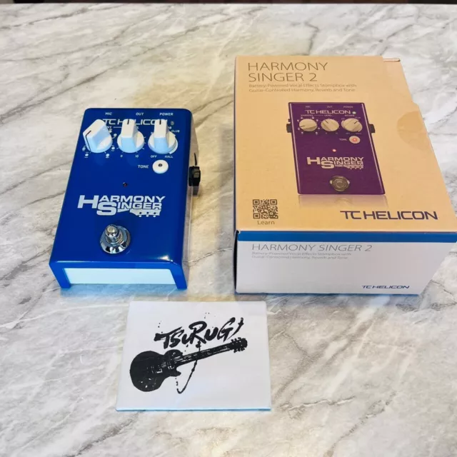 TC Helicon Harmony Singer 2 Gesang Kompakt Effektpedal Harmonie Hall Ton Neu