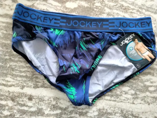 Jockey Microfiber Athletic Cooling Mesh Hip Brief Underwear Medium MINT FREESHIP