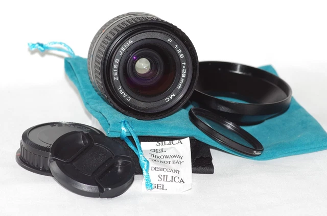 OBJECTIF GA NIKON F 28mm f2,8 OSAWA, avec bouchons, pare