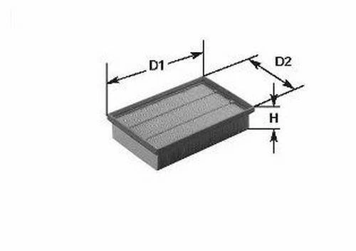 CLEAN FILTER Filtro aria Filtro dell'aria MA1372 per FORD per Focus C-Max (DM2)