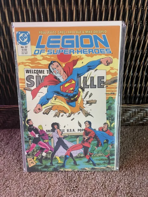 LEGION OF SUPER-HEROES 37 (1984 DC Series) NM- Or Better Death of Superboy