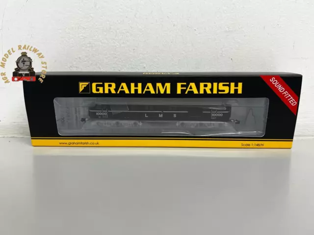 Graham Farish 372-910SF N Gauge LMS 10000 LMS Black & Silver Sound Fitted