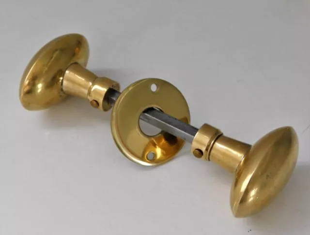 Paire de Poignée Olive Laiton, Bouton de Porte et Rosace,style 1950,Handle Door