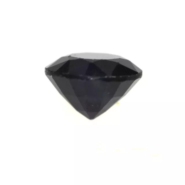 Dark Blue Natural Australian Sapphire Cabochon Round Diamond Cut Loose Gemstone