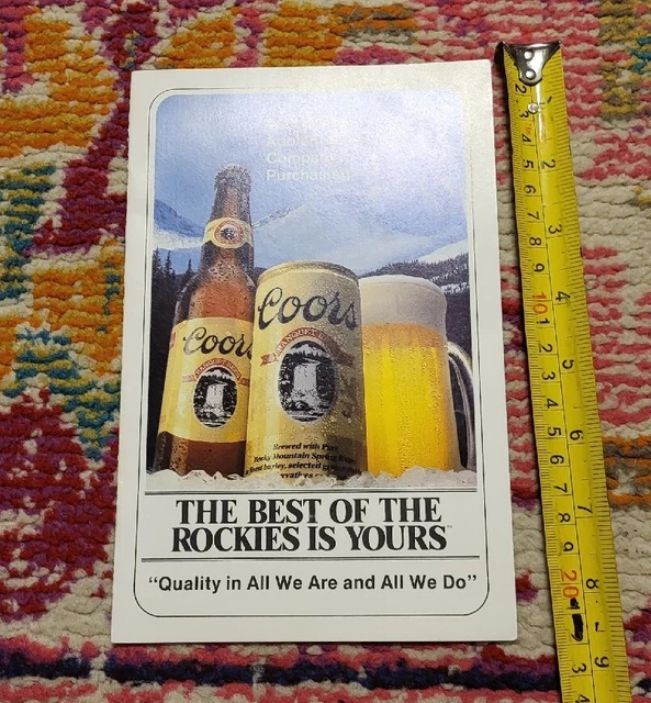 VINTAGE ADOLPH COORS beer brochure pamphlet booklet shipping receiving