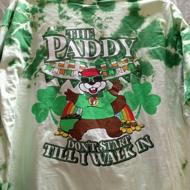 BUCEE'S 2023 ST Patrick's Day Green Tie Dye TShirt Size 2XL XXL