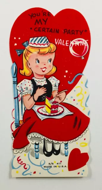 Vintage Valentine Card "Certain Party"