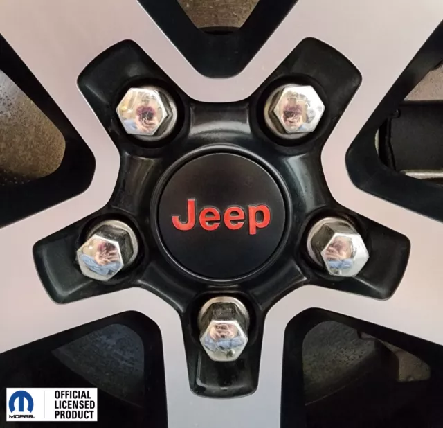 Fits 2018-2024 JEEP center rim/wheel stickers overlays (set of 4)