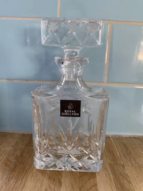 ROYAL DOULTON, Crystal Whiskey Decanter