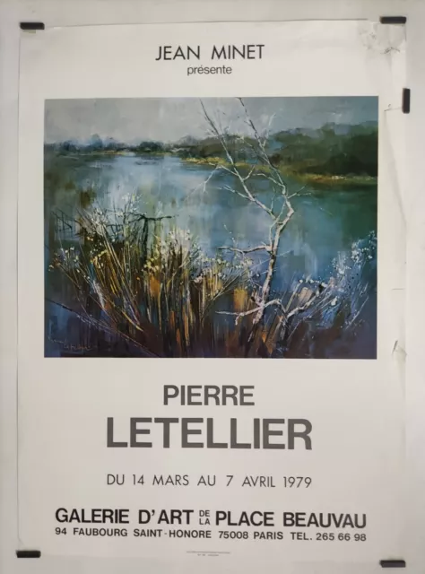 Letellier Pierre	Galerie d'art de la place Beauvau 1979 Affiche Originale Expo