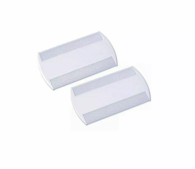Double Sided Nit Combs for Head Lice Detection Comb Kids Pet Flea 2