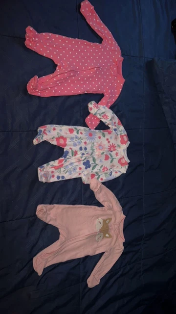 Carter Baby Girl 3 Footed Pajama (Newborn)