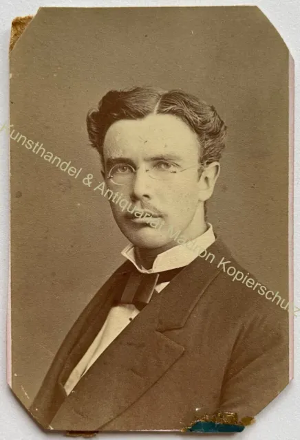 orig. CDV Foto Fotografie Mann Herr Mode um 1890 Otto Reitmayer München