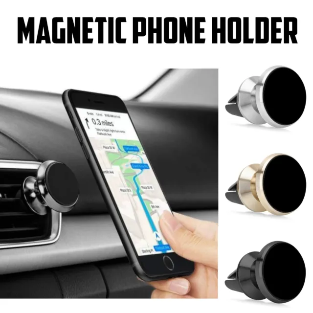 Phone Holder For Car Magnetic Universal Air Vent Mount 360 Rotation